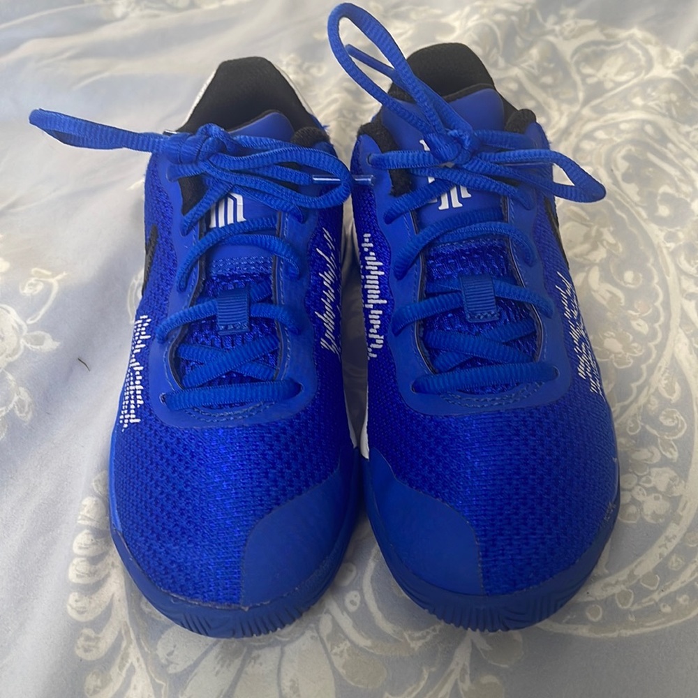 Blue and white lightly worn kyrie shoes